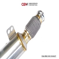 CGW meilleur prix Performance son collecteur d'échappement collecteur avec bouclier thermique pour BMW 540 B58 G30 G38 3.0T Downpipe