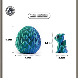 Set de Huevos de Dragón Abrible Impresos en 3D, Figura de Dragón de Compañía Adorable, Regalo, Juguete Creativo y Moderno en Colores Dopamina - Product Image 4