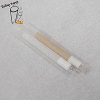 Papier à rouler pour cigares de qualité supérieure avec logo personnalisé, tube droit, OEM avec embout en verre conique, papier à rouler pour fumer pour les lieux haut de gamme