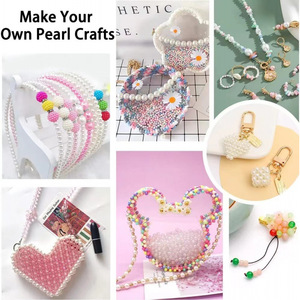 DIY Jewelry Set 6mm ABS Pearl <b>Beads</b> 28 Colors Round Loose <b>Beads</b> Bracelet Making Materials For Kids Craft Toys - Product Image 4