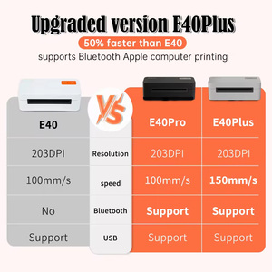 Uyin E40 thân thiện với môi trường 203dpi USB trực tiếp máy in nhãn nhiệt cho xe phiên bản 4x6 inch Máy in mã vạch nhiệt trong kho - Product Image 5