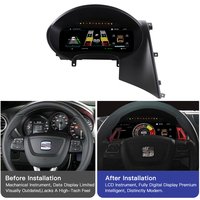 Tableau de bord LCD de voiture, compteur de vitesse automatique, système Linux, Carplay, cluster numérique pour Volkswagen VW Seat Leon 2009-2012, panneau d'instruments