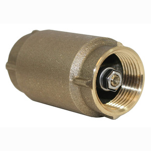 2PCS 3/4 NPT Thread Spring Check Valve, Brass Non Return One Way Horizontal Check Valve Vertical Inline Water Check Valve For Well Pump Tank Backflow Prevention - View #10