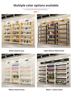 Espositore in legno per negozio al dettaglio, scaffale vetrina, mobile espositivo, scaffalatura metallica, scaffale gondola, scaffali per esposizione parrucche, appendiabiti per negozio - Product Image 2