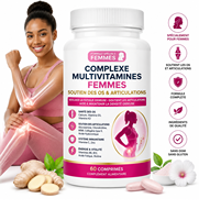 Comprimés multivitaminés Calcium Vitamine D3 K2 Glucosamine Chondroïtine pour la santé osseuse Complément alimentaire pour adultes Marque privée