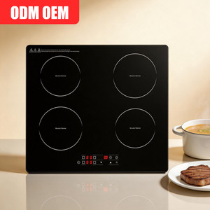Cocina de Inducción Industrial de 4 Quemadores, de Alta Resistencia, 5000W, Acero Inoxidable, Gran Capacidad, Calentamiento Rápido, Control Táctil, Hotpot - Product Image 2