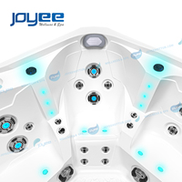 Bain à remous extérieur pour 9 personnes JOYEE OEM Factory, système Balboa en acrylique Aristech, spa avec massage pour villa et hôtel