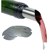 Disque anti-goutte en aluminium pour bec verseur de vin, accessoires de bar argentés