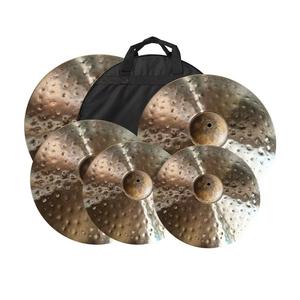 Ensemble de cymbales professionnelles de haute qualité en bronze B20 faites à la main 14HH+16C+18C+20R pour batteur - Product Image 1
