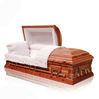 Ataúdes de Álamo Baratos al por Mayor de Fábrica, Ataúdes Funerarios Personalizados de Alta Calidad para Adultos