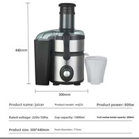 Volautomatische suikerrietpersmachine Fruit- en groentepersmachine Sapcentrifuge Machine Roestvrij staal Grote diameter