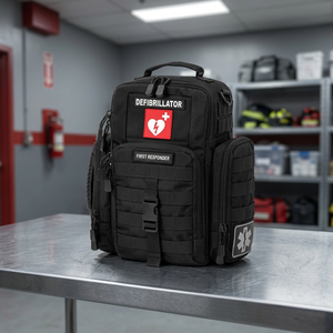 Sac de transport AED renforcé résistant à l'eau pour défibrillateur de premiers secours, équipement médical d'urgence pour traumatismes par choc, 1000D - Product Image 3
