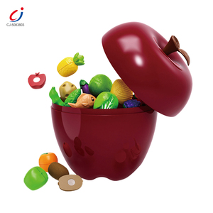 Jouet de cuisine éducatif Montessori Chengji pour enfants, petit <span class=keywords><strong>chef</strong></span>, jeu d'imitation amusant, jouet en plastique pour couper les légumes et les fruits - Product Image 1