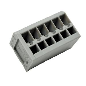 บล็อกขั้วต่อ PCB รุ่น <span class=keywords><strong>739</strong></span>-306 WAGOS ขนาด 1.5 มม. แบบ 6 ขั้ว ระยะห่างระหว่างขั้ว 3.5 มม. พร้อมตัวเลือกการเชื่อมต่อแบบ Commoning ตัวเรือนสีเทา WAGOS <span class=keywords><strong>739</strong></span>-306 - Product Image 1