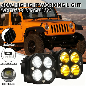 Luz LED Ajustable de 3 Pulgadas, Tipo Pod, con Haz de Luz Concentrada y Difusa, Antiniebla, para Conducción, Venta al por Mayor, Impermeable, Lámpara de Trabajo 4x4 para Remolques, Barcos y Carretillas Elevadoras - Product Image 1