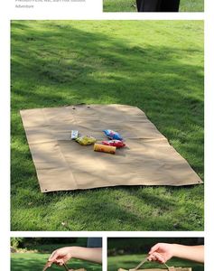 Tapis de sol pliable d'extérieur pour le camping, épaissi, résistant à l'humidité, durable, imperméable, couverture de pique-nique - Product Image 3