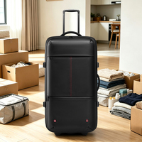 Sac de voyage extensible Oxford à roulettes de 32 pouces, 112 L, avec serrure TSA, 2 compartiments principaux, sac à dos à roulettes pour les études à l'étranger, le déménagement