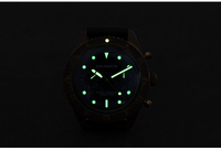 Montre automatique mécanique de pilote pour homme, de luxe, personnalisée, de haute qualité, vintage, 10 ATM, avec dôme en bronze et saphir, mouvement ETA7753, en gros, à vendre