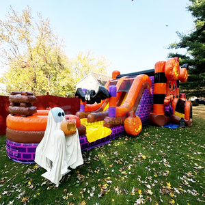 Castillo inflable navideño con tobogán acuático y seco, combo de brincolín y castillo inflable para niños. - Product Image 2