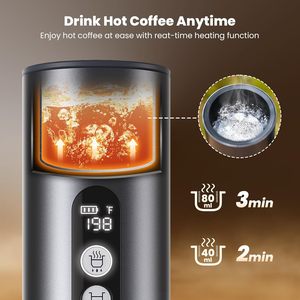 Wholesale Rechargeable 2A USB Charging 150W Espresso Wireless Hot Cold Extraction Capsule Portable Outdoor Car <b>Coffee</b> Machine - Product Image 6