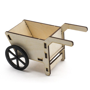 Modèle de brouette en bois, kit scientifique à monter soi-même, jouet éducatif pour enfants de 4 à 6 ans - Product Image 1