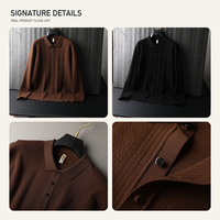Pull tricoté col rond pour homme grande taille, chaud d'hiver, décontracté, pour le quotidien, coupe ample, uni, vente en gros