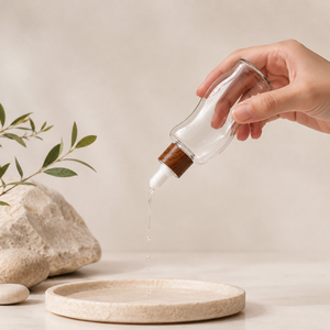 Botella de PET Curva de 80 ml con Gotero, Botella de Aceite Esencial de Pequeña Capacidad, Tapa de Gotero con Diseño de Madera, Envase para Cosméticos y Cuidado de la Piel, OEM y ODM - Product Image 2