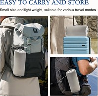 Oreiller de camping de voyage en mousse à mémoire de forme petit support de cou portable pour randonnée voiture hamac accessoires de camping