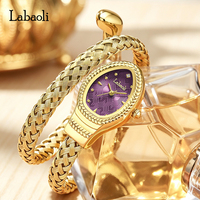 LABAOLI LA865 Édition Luxe Léger Montre Tressée Multicouche pour Femme au Design Unique avec Ouverture Réglable