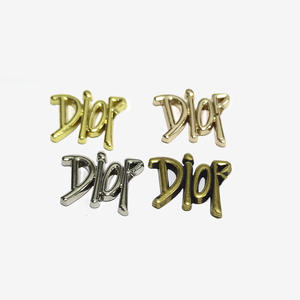 Cuentas Planas de Aleación de Estaño de Diseño DR, Plateadas/Doradas, Coloridas, de 21*17 mm, para Decoración de Fundas de Teléfono, Ropa, Bolsos y Joyería - Product Image 2