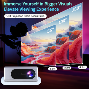 Nhà Máy Trực Tiếp Bán Hàng H2 Thông Minh Android 13 HD Máy Chiếu <span class=keywords><strong>Wifi</strong></span> Với 4K Hỗ Trợ Cho Rạp Hát Tại Nhà & Rạp Chiếu Phim 1080P Độ Phân Giải OEM/ODM - Product Image 4