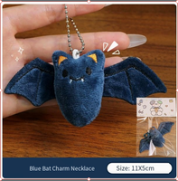 Porte-clés en peluche tendance pour Halloween : Chauve-souris volante, fantôme, citrouille, squelette, chapeau de sorcière – Pendentif de sac, décoration de fête, cadeau