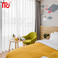 Meubles de chambre d'hôtel intelligents de haute qualité fabriqués en Chine, panneaux en bois modernes, écologiques et durables pour appartements et villas 3 à 5 étoiles