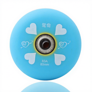 Roues de patins à roulettes Ruidongle 72 76 <span class=keywords><strong>80</strong></span> <span class=keywords><strong>mm</strong></span>, accessoires de <span class=keywords><strong>rollerblade</strong></span>, roues de patins à glace, roues en caoutchouc, roues en PU élastiques résistantes à l'usure - Product Image 1