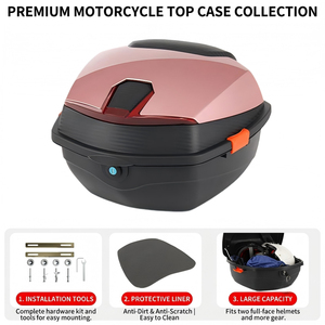 Caja Trasera para Motocicleta de 35L, ABS y PP, Reforzada, Antichoque, Impermeable, Repuesto - Product Image 1