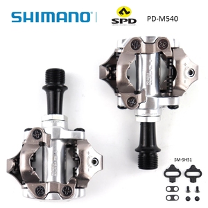 Pedales <span class=keywords><strong>SHIMANO</strong></span> <span class=keywords><strong>PD</strong></span> <span class=keywords><strong>M540</strong></span> M520 de Aluminio Compactos para Bicicleta de Montaña MTB con Sistema de Autobloqueo y Placas SM-SH51 Originales - Product Image 4