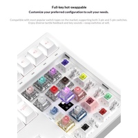 Clavier mécanique de jeu filaire FL ESPORTS GP87 à 87 touches, avec joint d'étanchéité, échange à chaud, RGB, interrupteurs 3 et 5 broches, rétroéclairage intégral, Type C