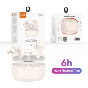 หูฟังไร้สาย <span class=keywords><strong>VIDVIE</strong></span> Portable V5.4 เสียงสเตอริโอคุณภาพสูง โทรคมชัดระดับ HD หูฟัง TWS True Wireless บลูทูธ สำหรับเล่นเกมและฟังเพลง - Product Image 1