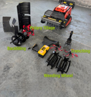 Mesin Pengolah Tanah Mini Diesel Crawler Remote Control Langsung dari Pabrik untuk Pembersihan Rumput di Berbagai Medan Pertanian