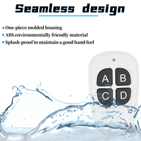 Télécommande de porte de garage à 4 canaux multifonction 433MHz sans fil pour serrure RF 4 boutons Clavier en silicone pour la domotique