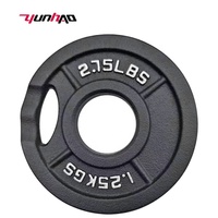 Plaque de contrepoids à quatre barres en fonte standard de 50 mm (1,25-25 kg) avec deux poignées pour entraînement de force en salle de sport