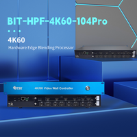 4K60 Hardware Fusion Processor 1 Input 4 Output Edge Blending Adjustable 0-1200 Pixels for Multi-Channel Projection Mapping FCC