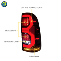 Feux arrière LED YU GUANG pour Toyota HILUX Vigo, Plug and Play, 2005-2014, avec clignotants et feux stop