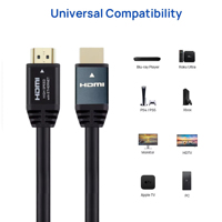 Nuevo Cable 8K 2.1 Ultra HD de Par Trenzado de PVC de Alta Velocidad, Conector Macho-Macho 7680P para Monitor/Reproductor de DVD