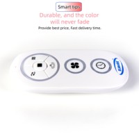 Producto Popular, Control Remoto Universal Inalámbrico RF de 6 Botones, Plástico ABS Blanco, para Hogar Inteligente, 433mhz y 2.4G