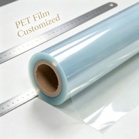 Film d'emballage ménager en PET PCR recyclable, transparent, de qualité alimentaire, résistant à l'huile, découpe personnalisée, impression givrée