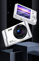 Appareil photo numérique 4K pour la photographie Caméra Vlogging à mise au point automatique pour YouTube et Caméra vidéo anti-tremblement avec viseur Flash