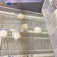 Automatische oliefilterende frituurlijn met grote capaciteit voor Foul Medames zijgebak, middelgrote fabrieken, 380V