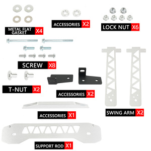 Kit de bras de suspension inférieur Honda Civic LCA024 pour mise à niveau et rétrofit du système de suspension active - Product Image 2