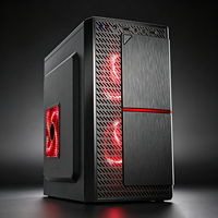 Boîtier PC Micro ATX Meway à flux d'air élevé avec panneau frontal en maille, ventilateur RGB, mini-tour en acier SPCC, compatible avec alimentation ATX, pour jeux et bureau, châssis personnalisé noir